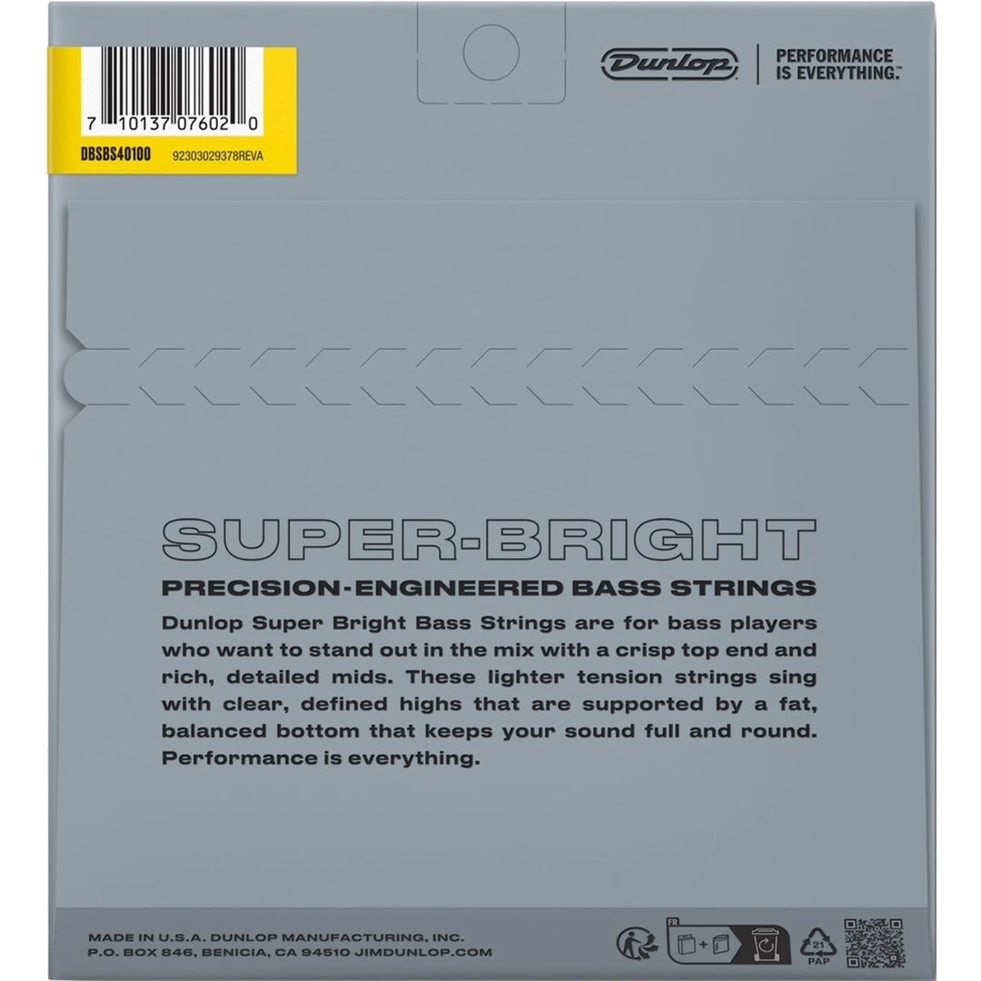 Струны для бас-гитары Dunlop DBSBS40100 40-100