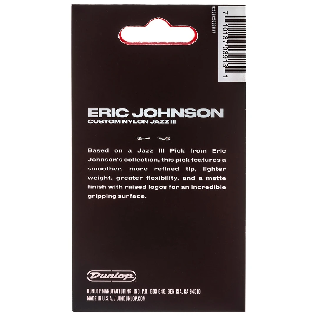 Набор медиаторов Dunlop 47PEJ3N Eric Johnson Jazz III