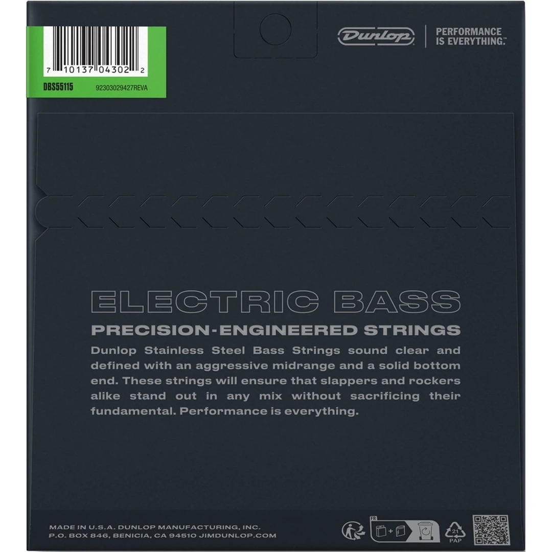 Струны для бас-гитары Dunlop DBS55115 55-115
