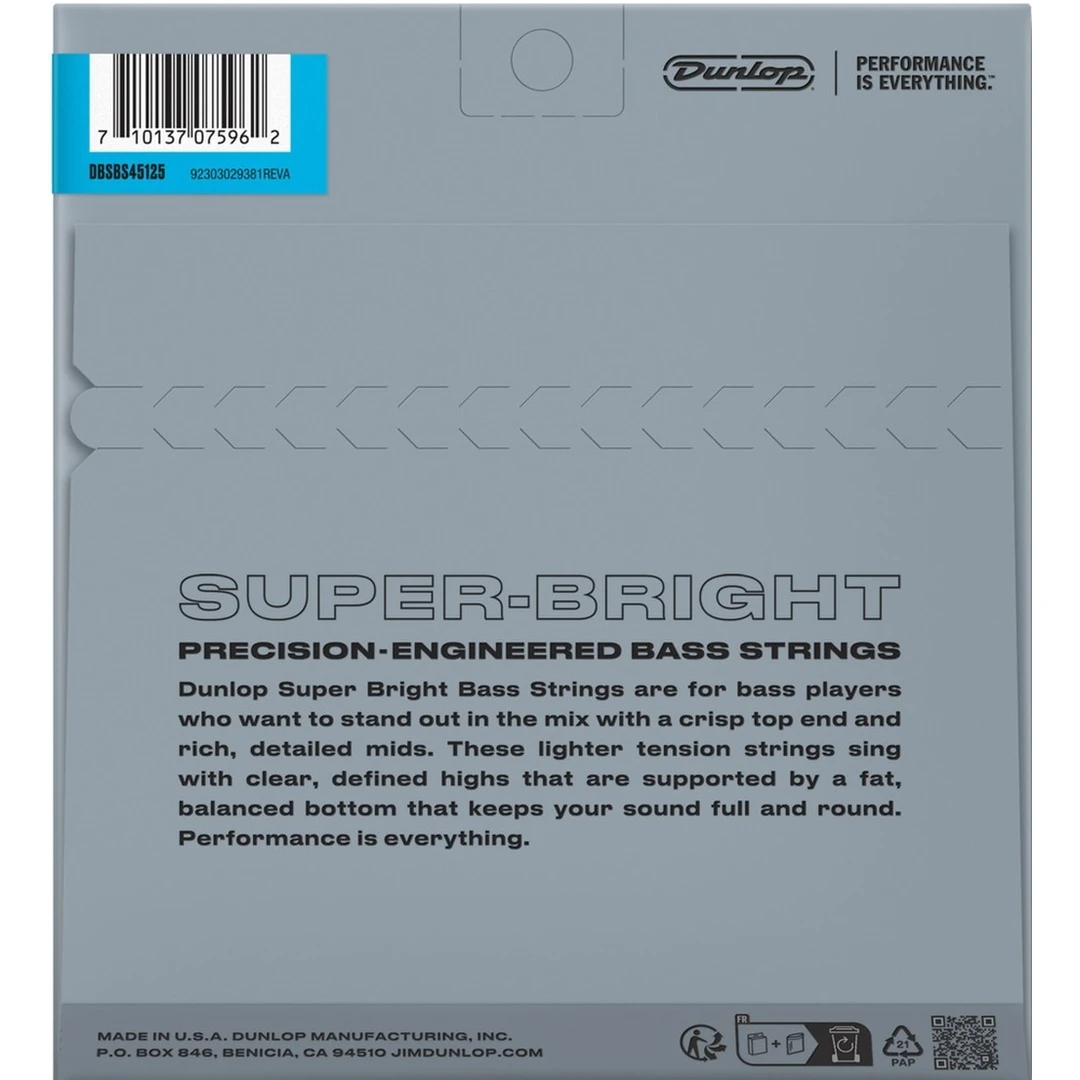 Струны для бас-гитары Dunlop DBSBS45125 45-125
