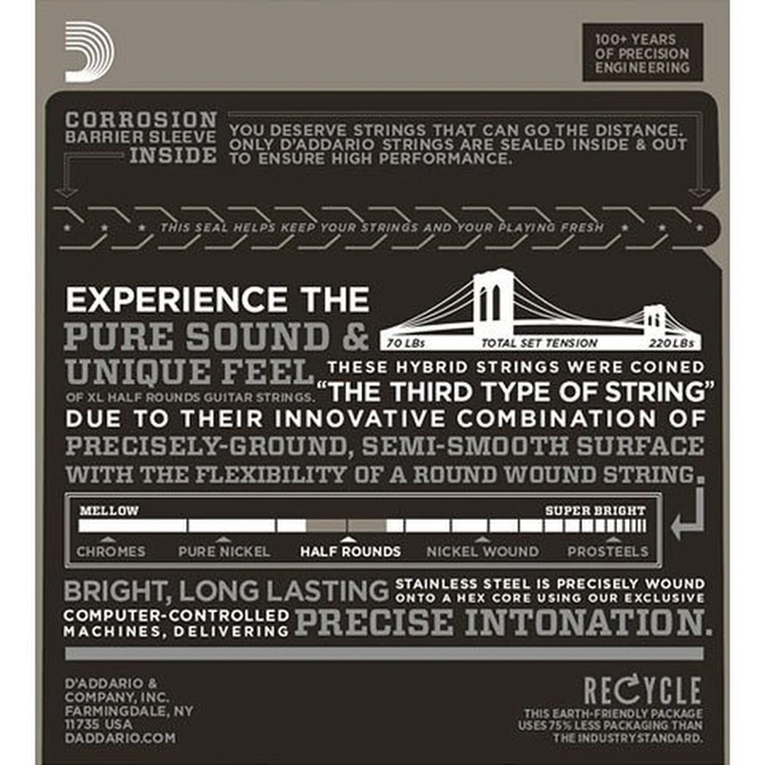 Струны для электрогитары D’Addario EHR310