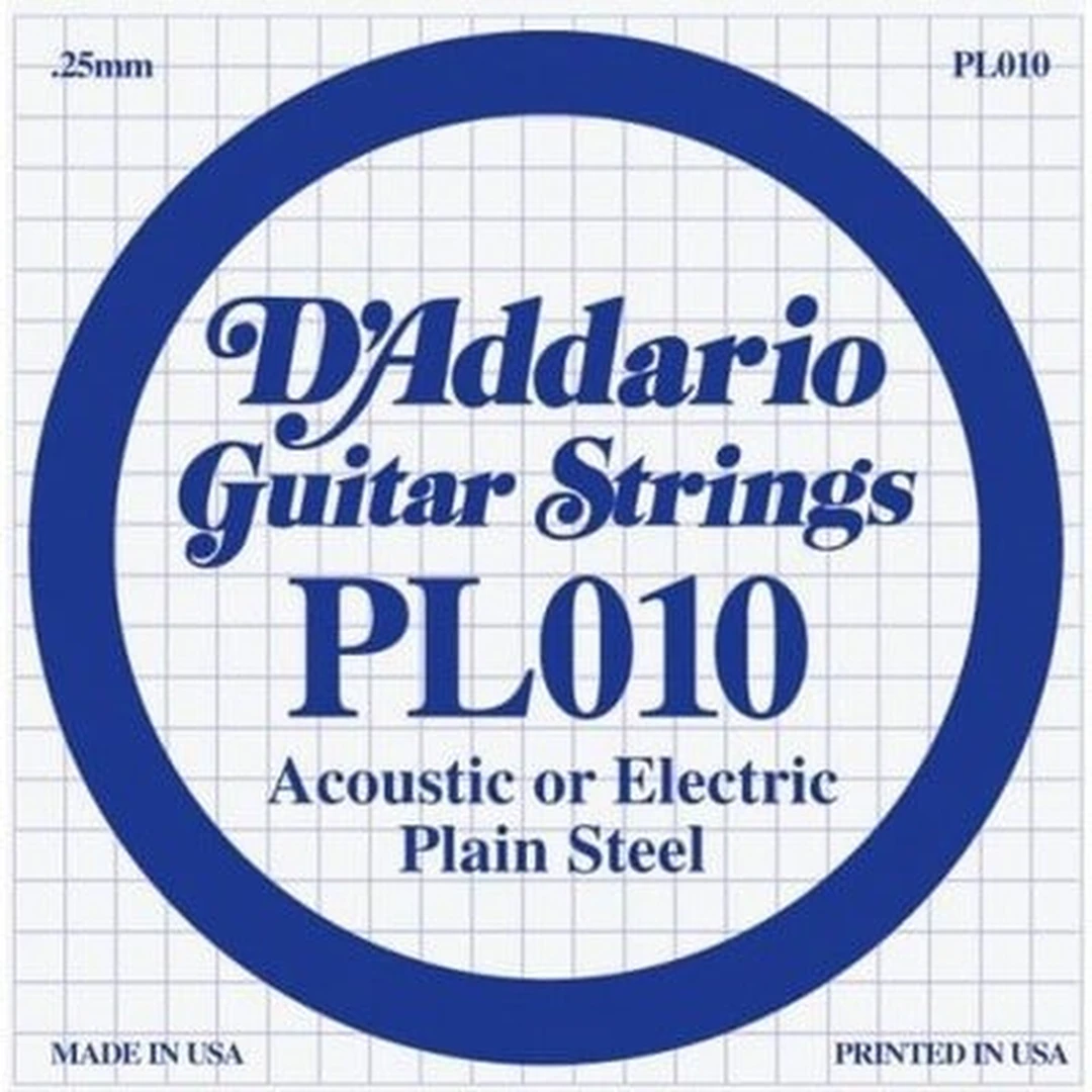 Струна для гитары D'addario PL010
