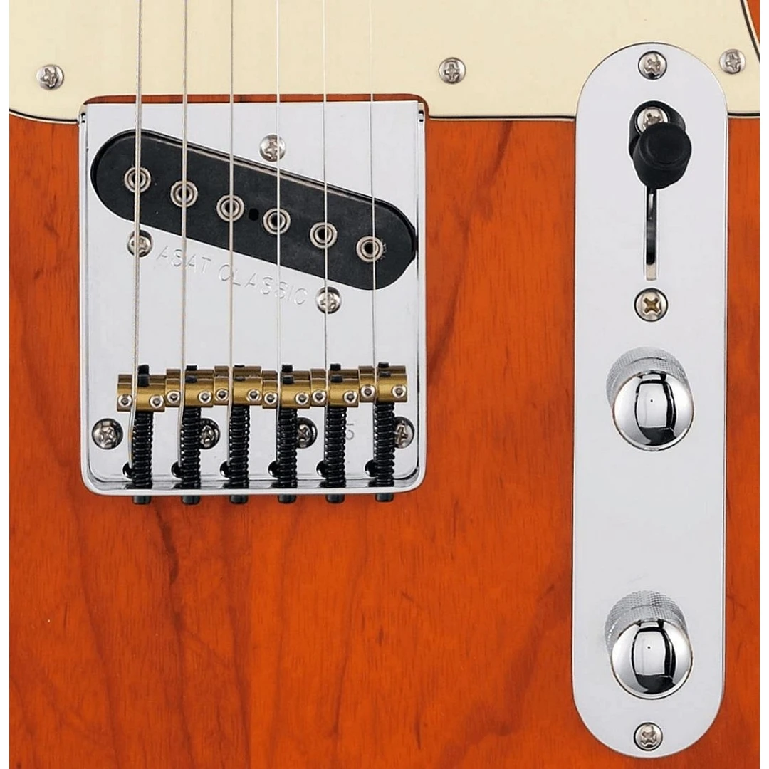 Полуакустическая гитара G&L Tribute ASAT Classic Bluesboy Semi-Hollow Clear Orange MP
