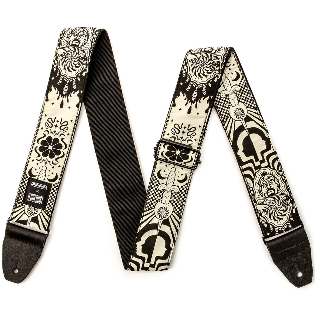 Ремень для гитары Dunlop ILD15 I Love Dust Strap Night Spells