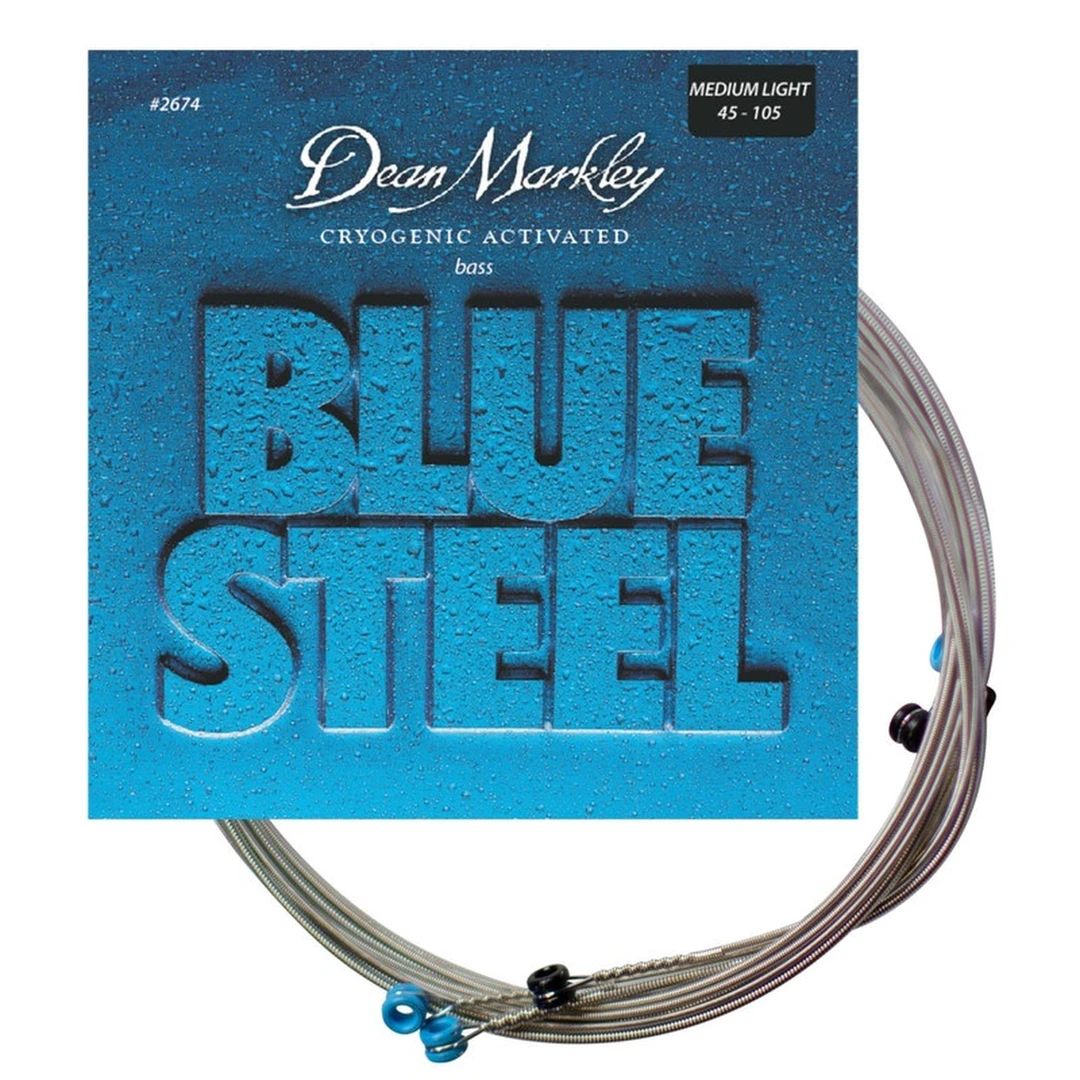 Струны для бас-гитары Dean Markley 2674 Blue Steel 45-105
