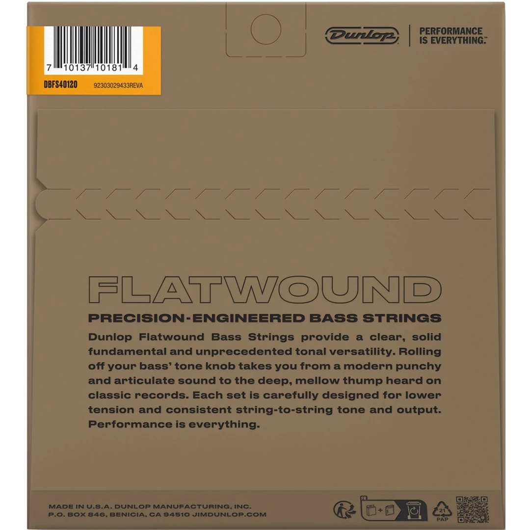 Струны для бас-гитары Dunlop DBFS40120 40-120