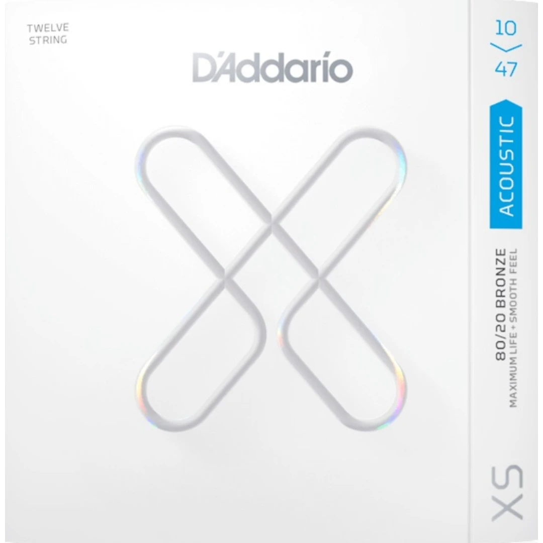 Струны для 12-ти струнной гитары D'Addario XSABR1047-12 10-47