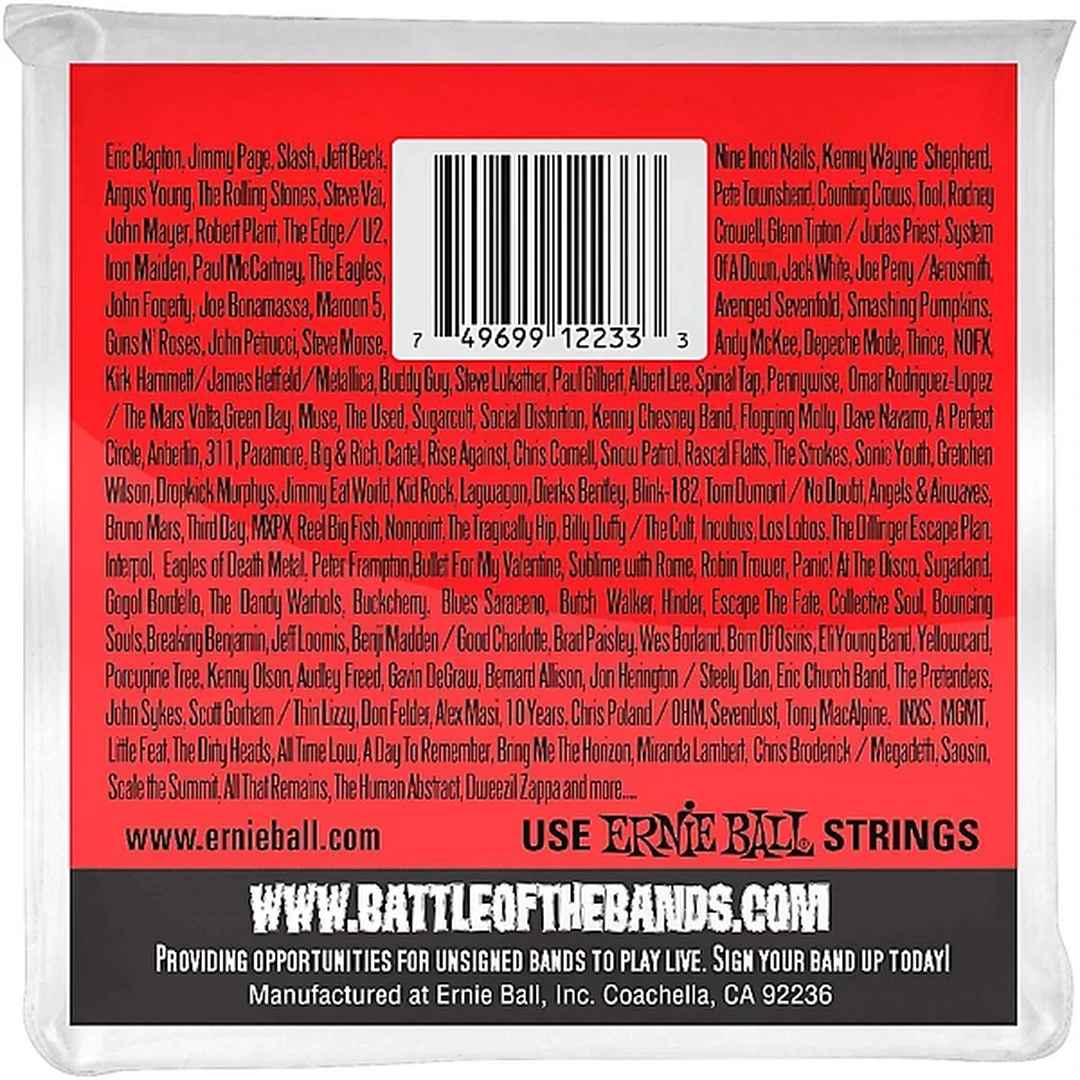 Струны для электрогитары Ernie Ball 2233 Nickel Light 12 9-46