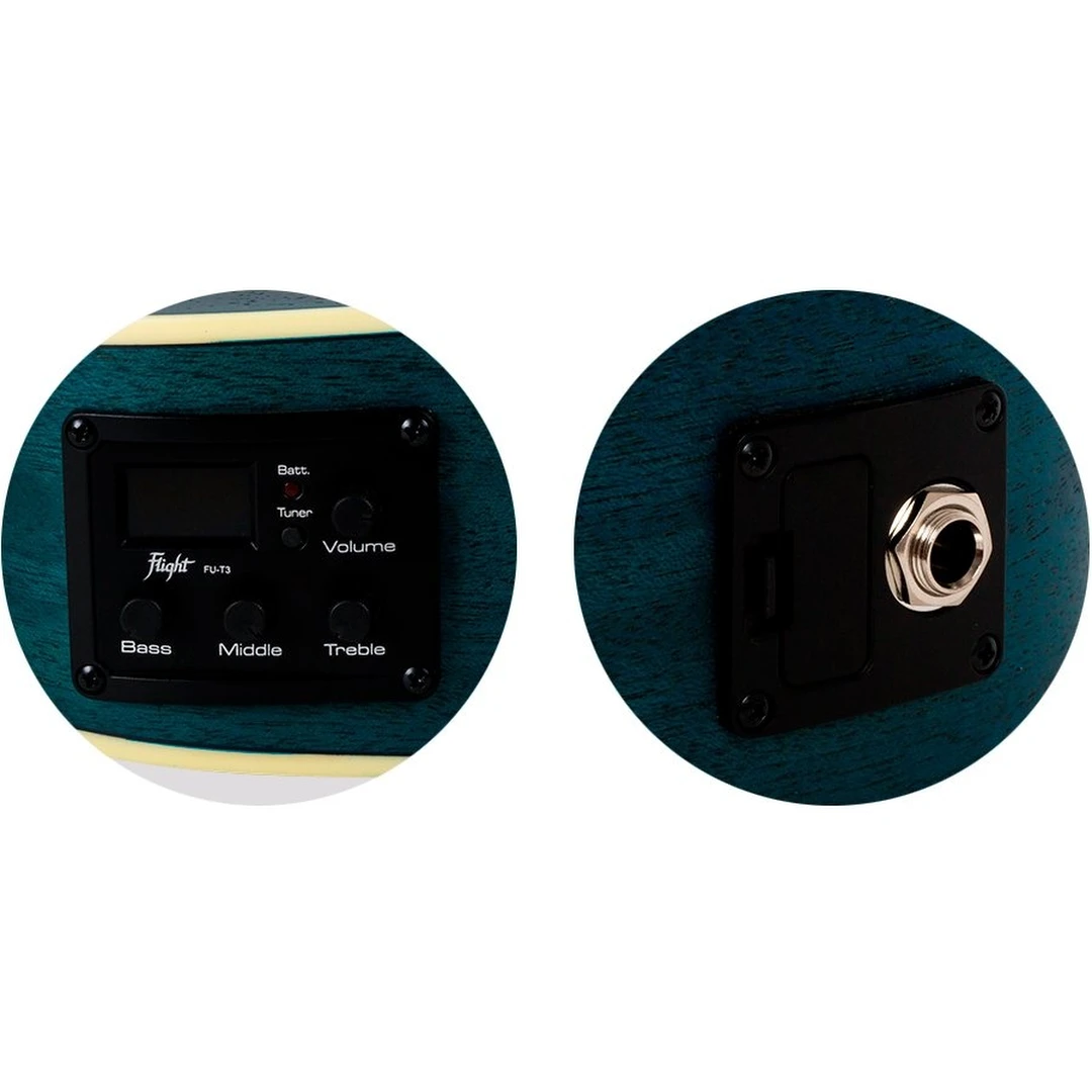 Укулеле Flight DUC 380 CEQ TOPAZ