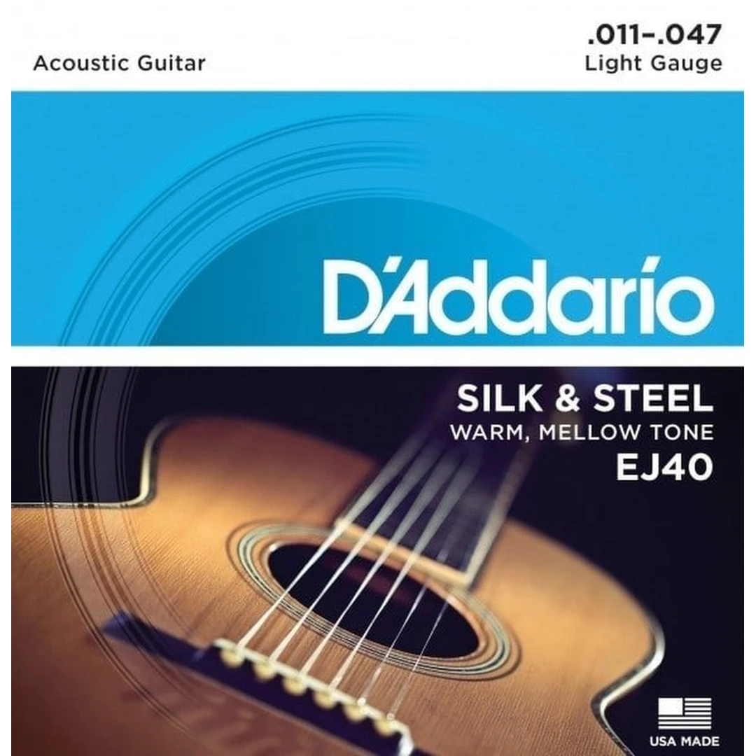 Струны для акустической гитары D'Addario EJ40 Light 11-47