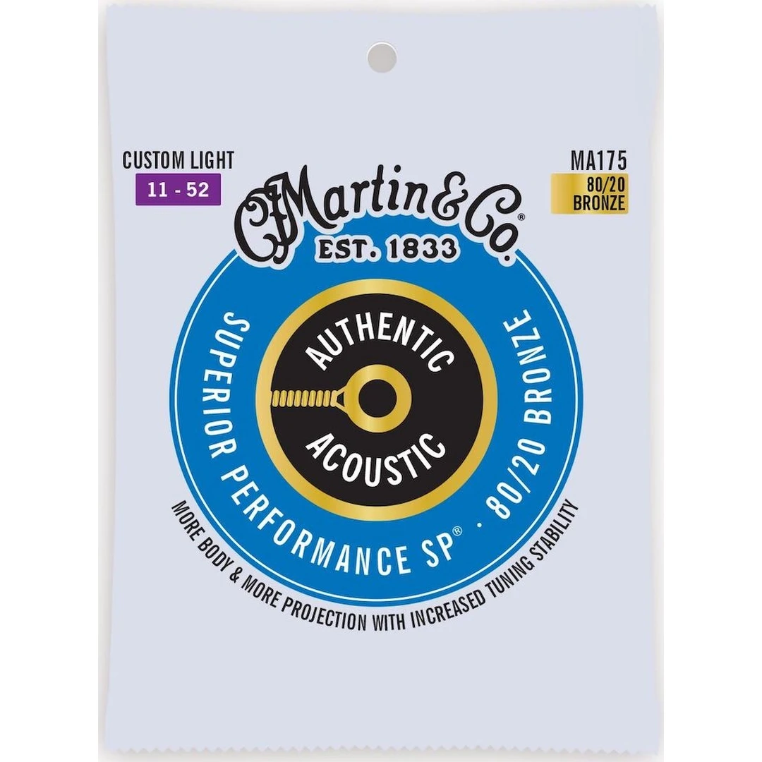 Струны для акустической гитары Martin MA175 11-52