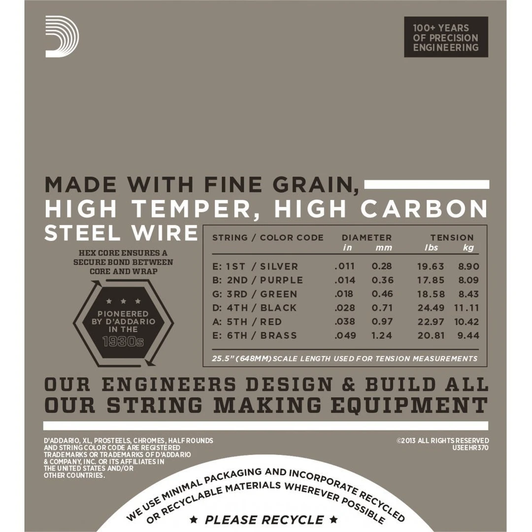 Струны для электрогитары D’Addario EHR370