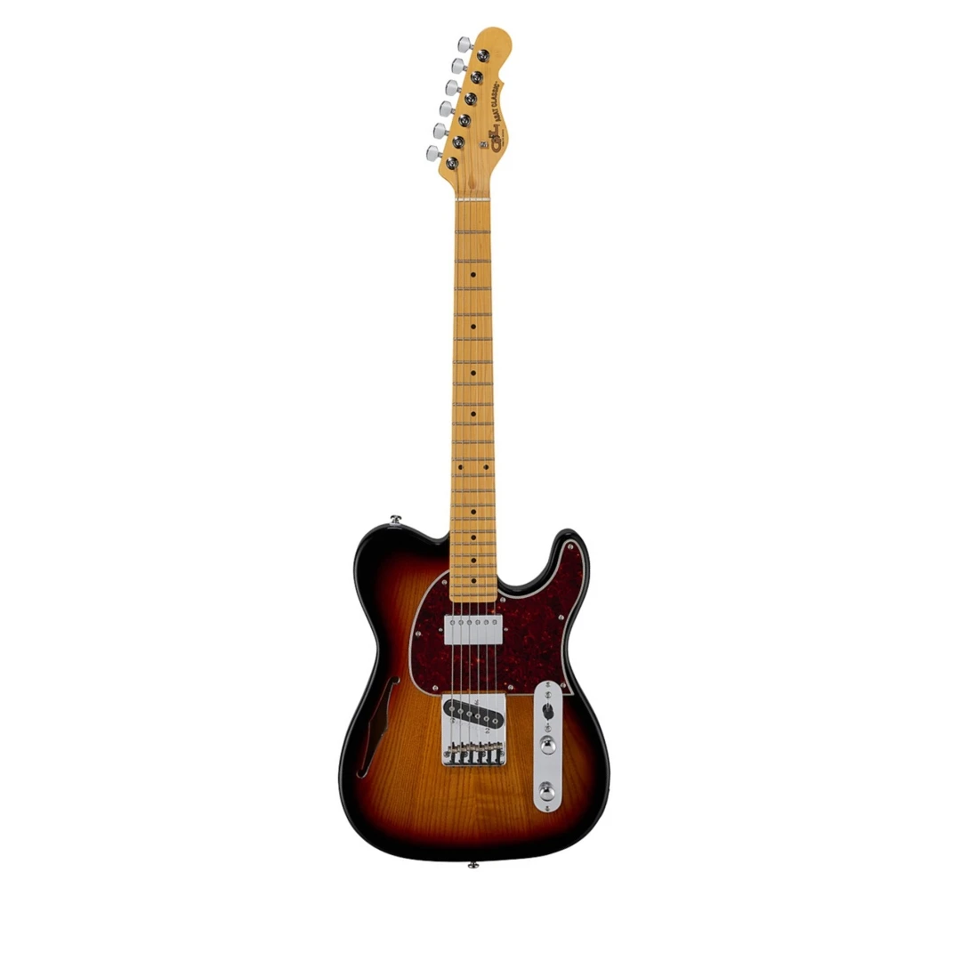 Полуакустическая гитара G&amp;L Tribute ASAT Classic Bluesboy Semi-Hollow 3-Tone Sunburst MP