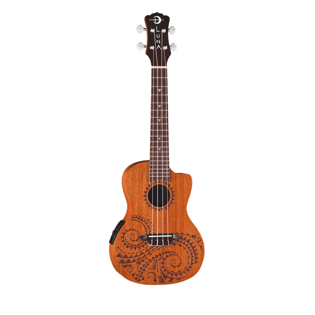 Укулеле Luna UKE Tattoo Mahagony Concert w/Preamp