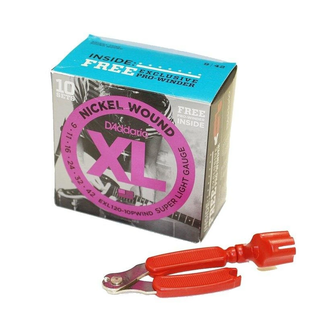 Струны для электрогитары D’Addario EXL120-10PWIND 9-42