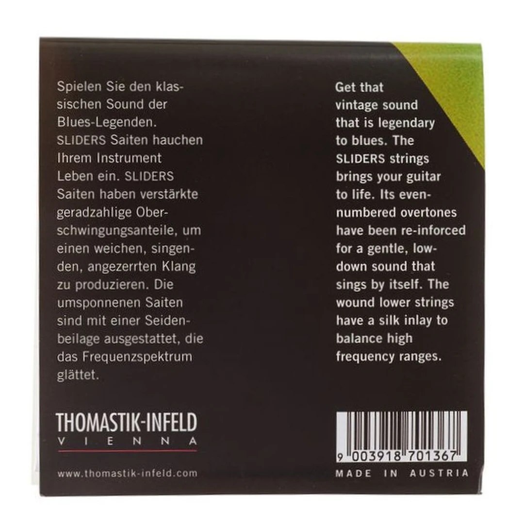 Струны для электрогитары Thomastik SL110 Blues Sliders 10-48