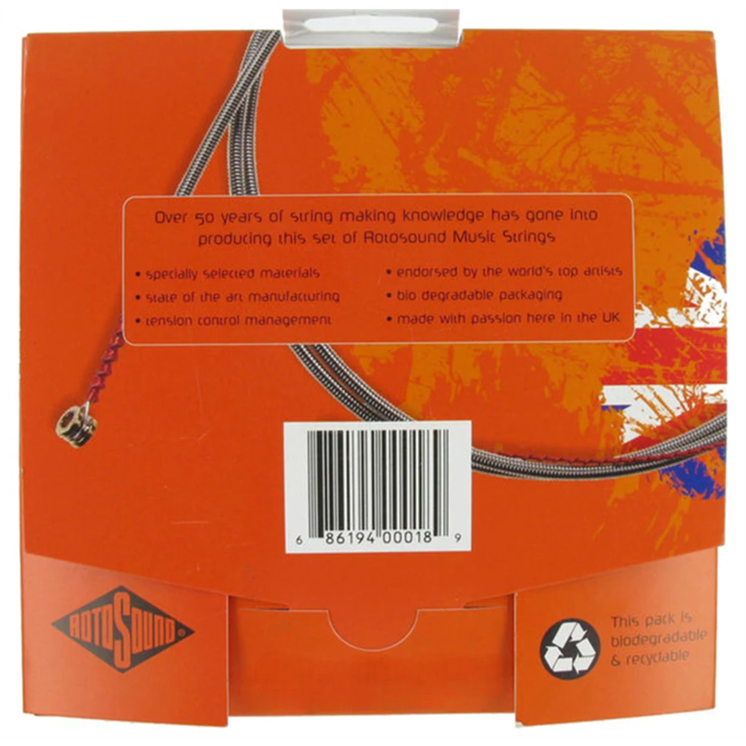 Струны для бас-гитары Rotosound RS665LD Bass Strings Stainless Steel 45-130