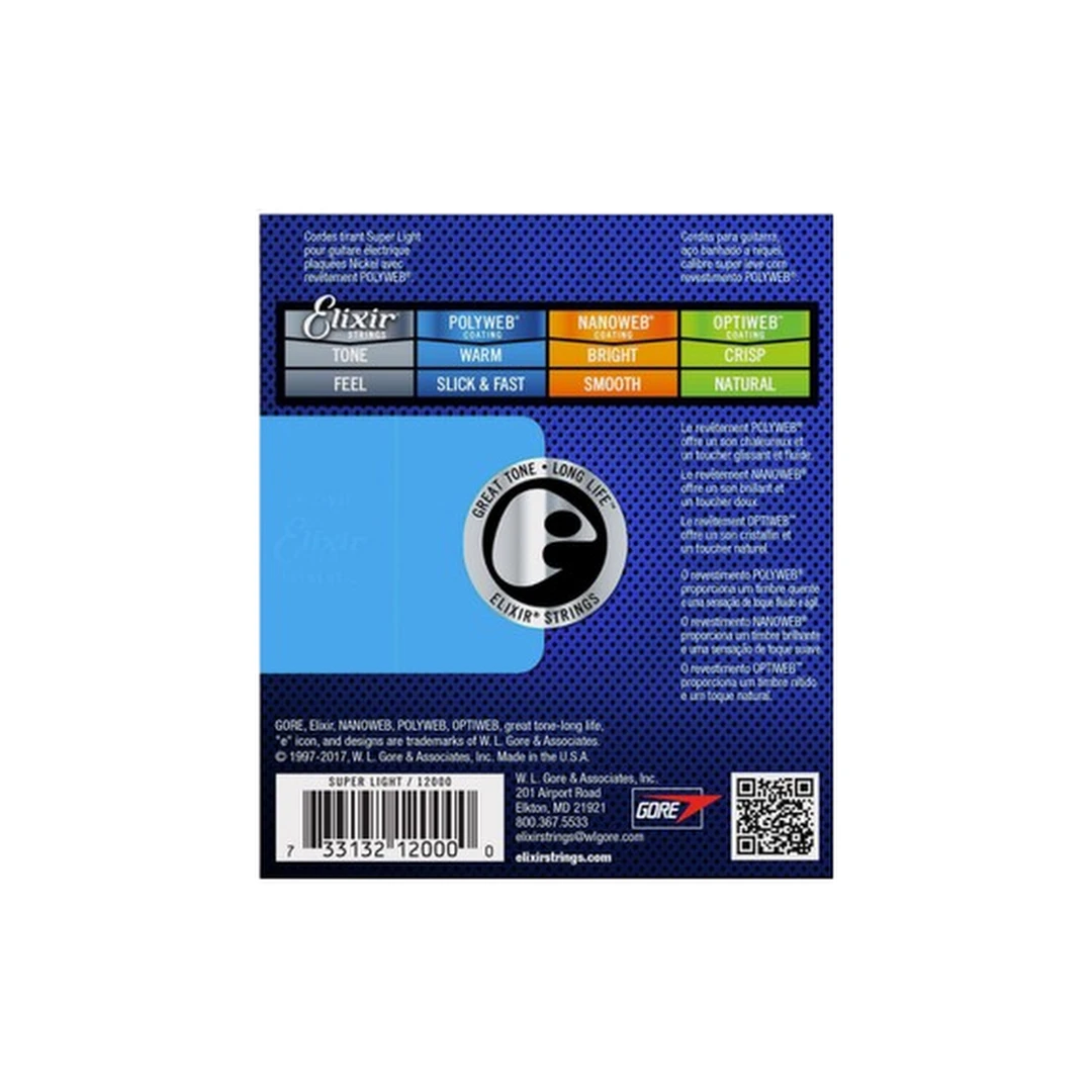 Струны для электрогитары Elixir 12000 9-42