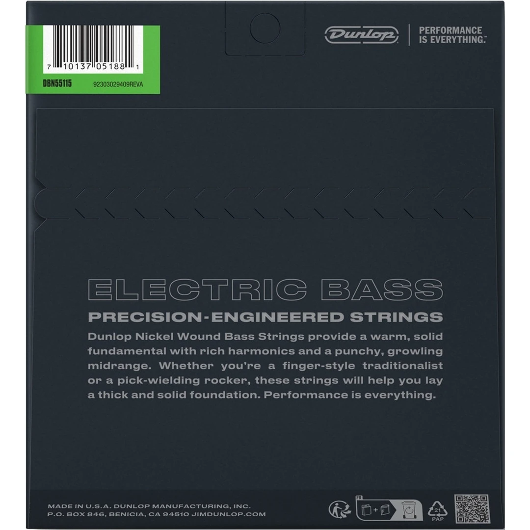 Струны для бас-гитары Dunlop DBN55115 55-115