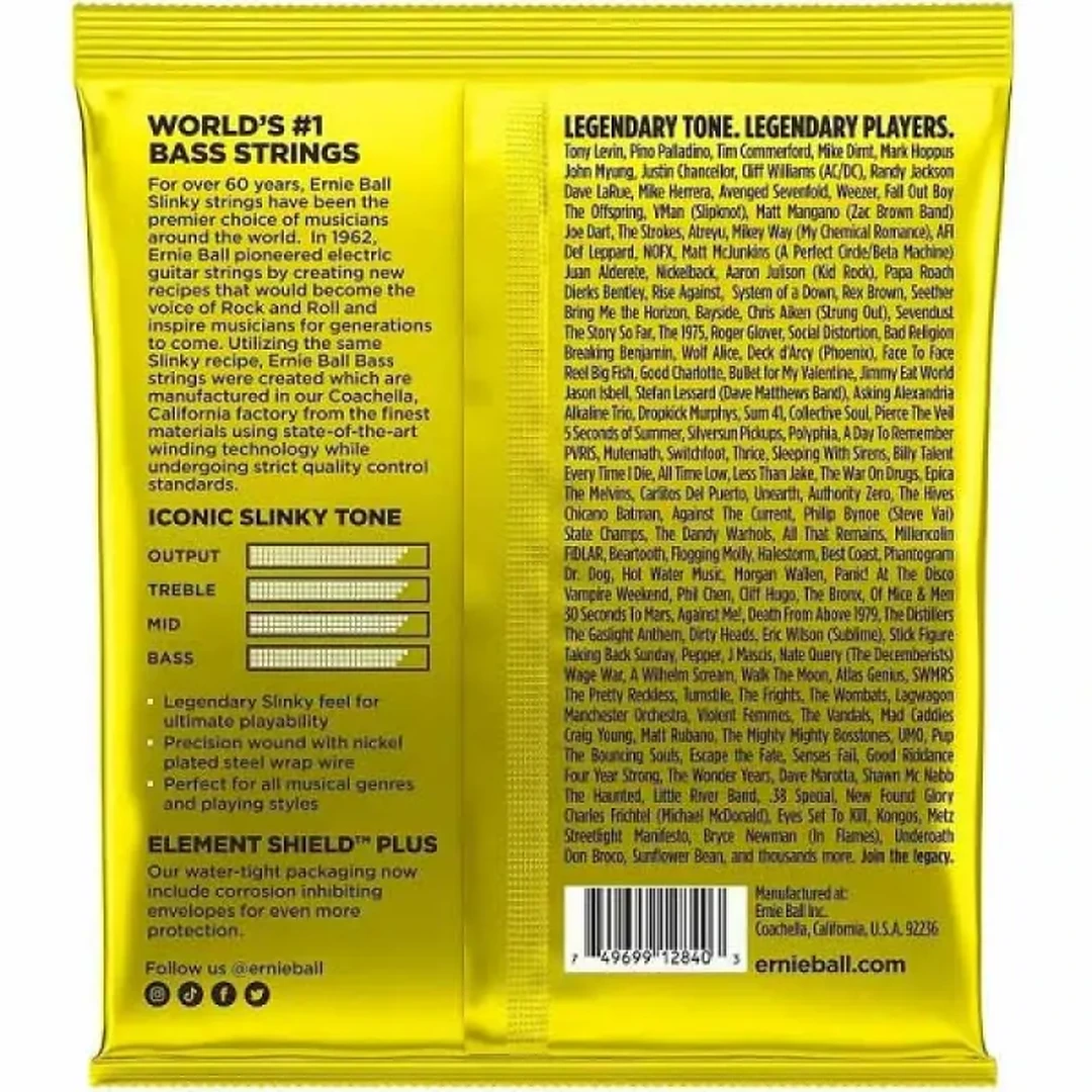 Струны для бас-гитары Ernie Ball 2840 65-130