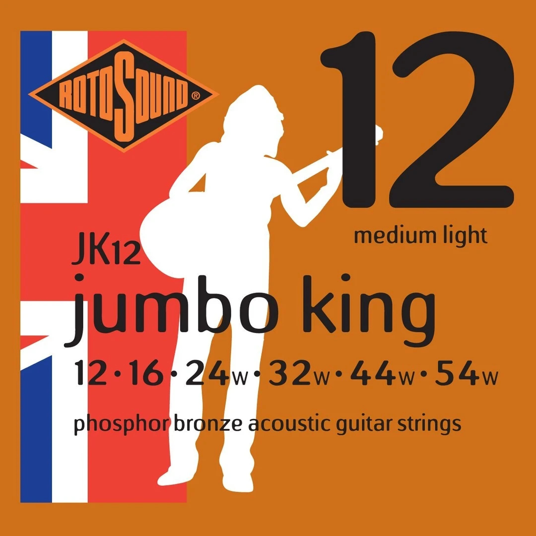 Струны для акустической гитары Rotosound JK12 Strings Phosphor Bronze