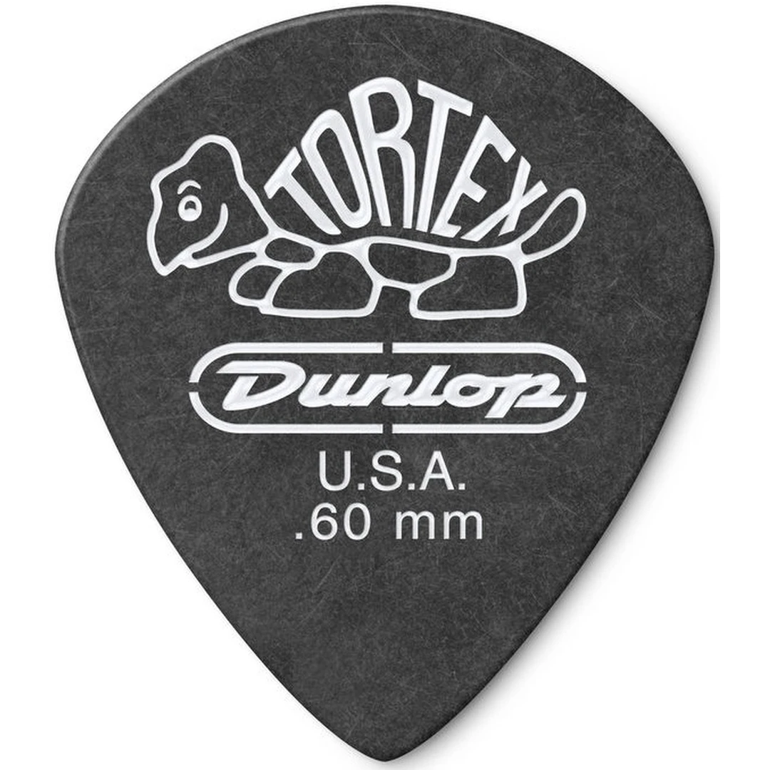 Медиатор Dunlop 482R.60 Tortex Pitch Black Jazz III 0.60