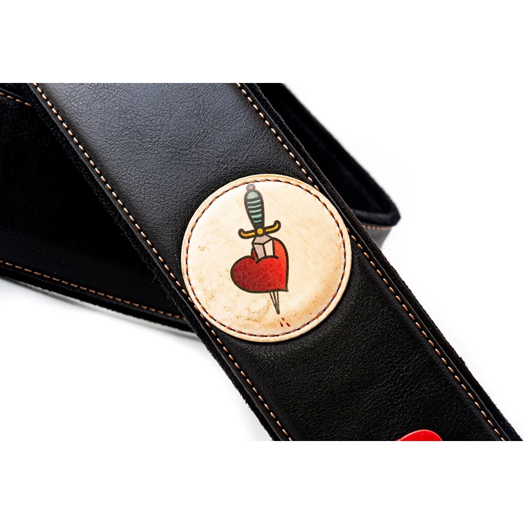 Ремень для гитары RightOn Straps Groove Old School Heart