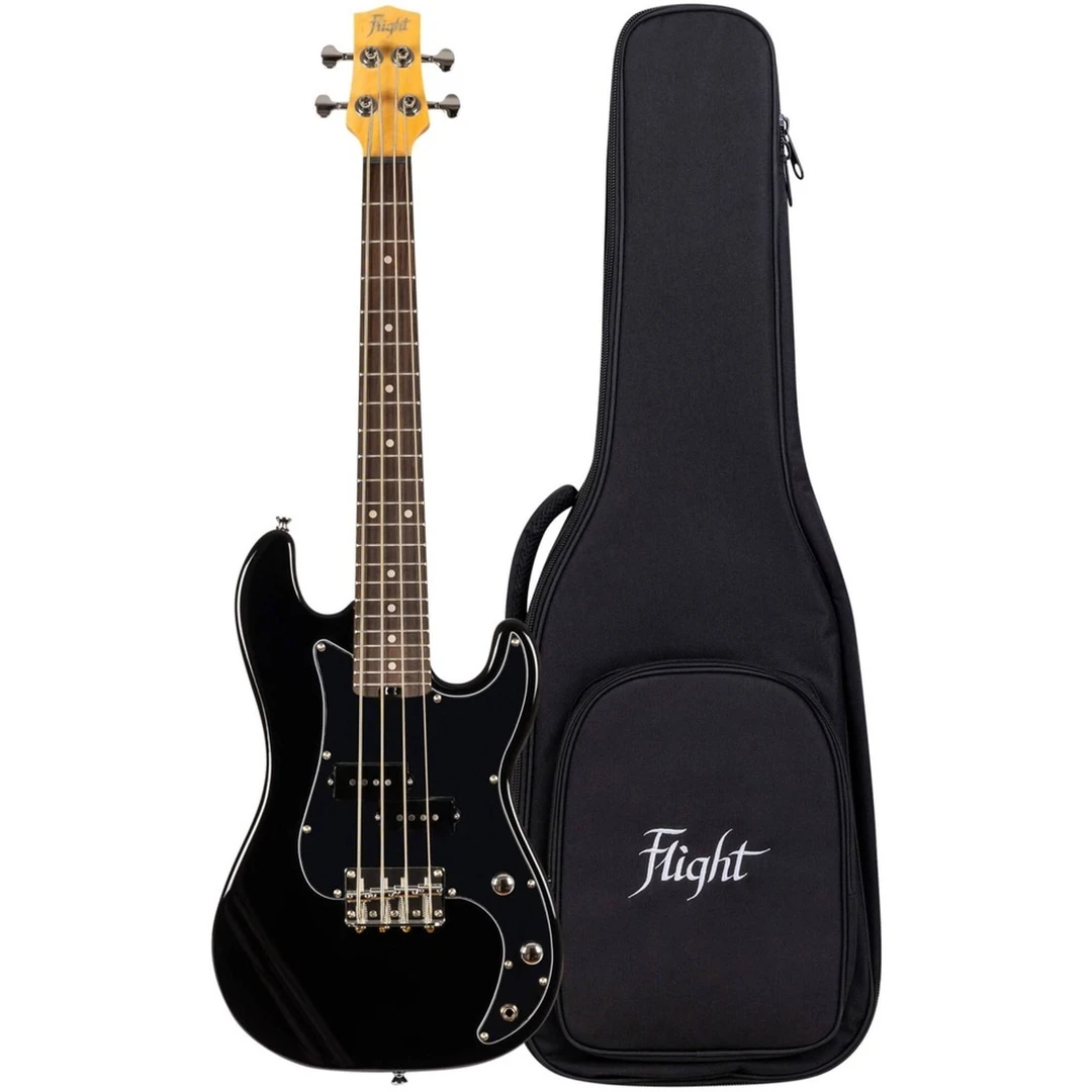 Укулеле Flight Mini Bass Lite BK