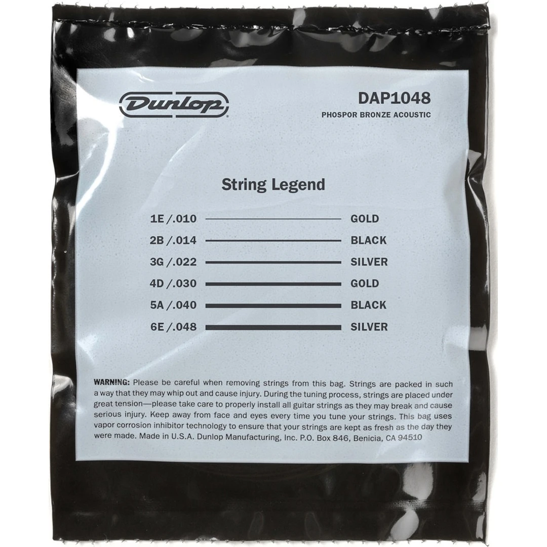 Струны для акустической гитары Dunlop DAP1048 10-48