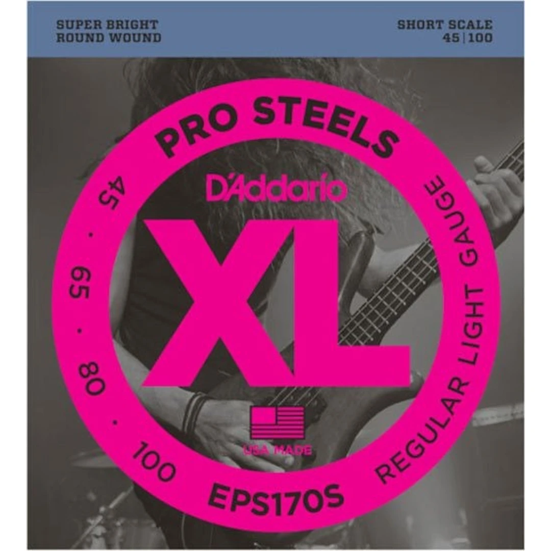 Струны для бас-гитары D'Addario EPS170S ProSteels 45-100