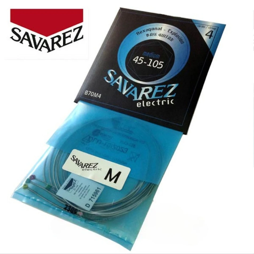 Струны для бас-гитары Savarez B70M4 Hexagonal Explosion 45-105