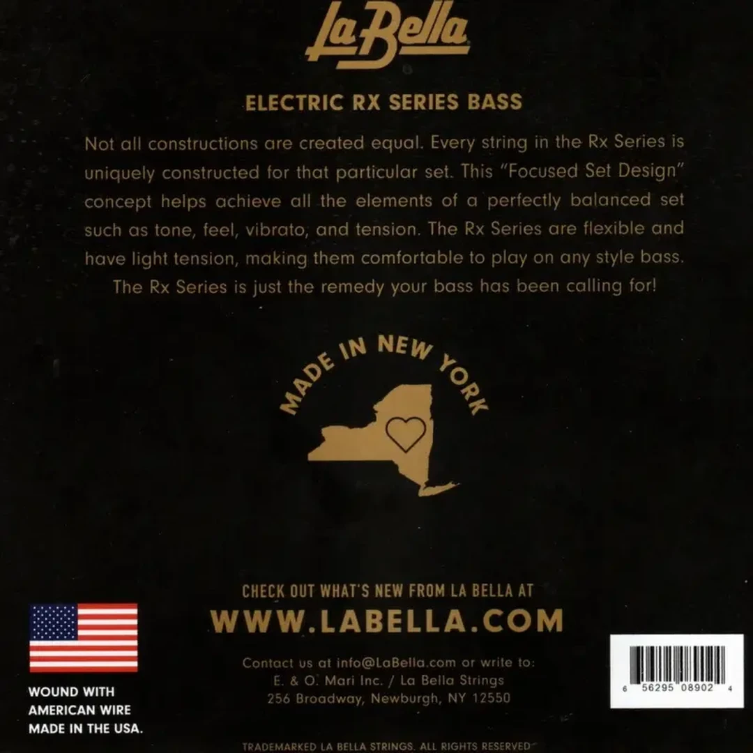 Струны для бас-гитары La Bella RX-N5D RX 45-130