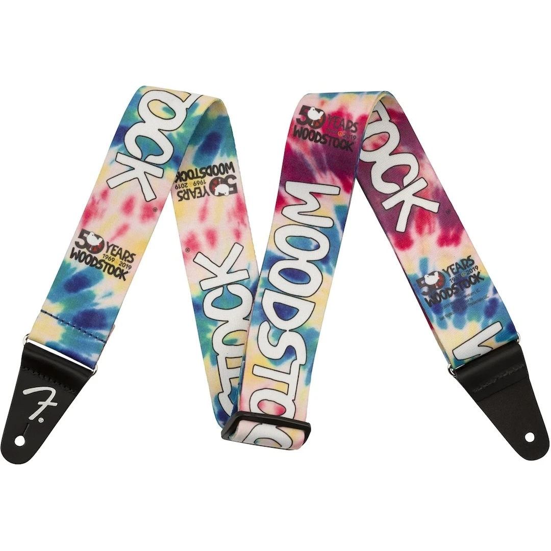 Ремень для гитары Fender 2″ Woodstock Strap Tie Dye