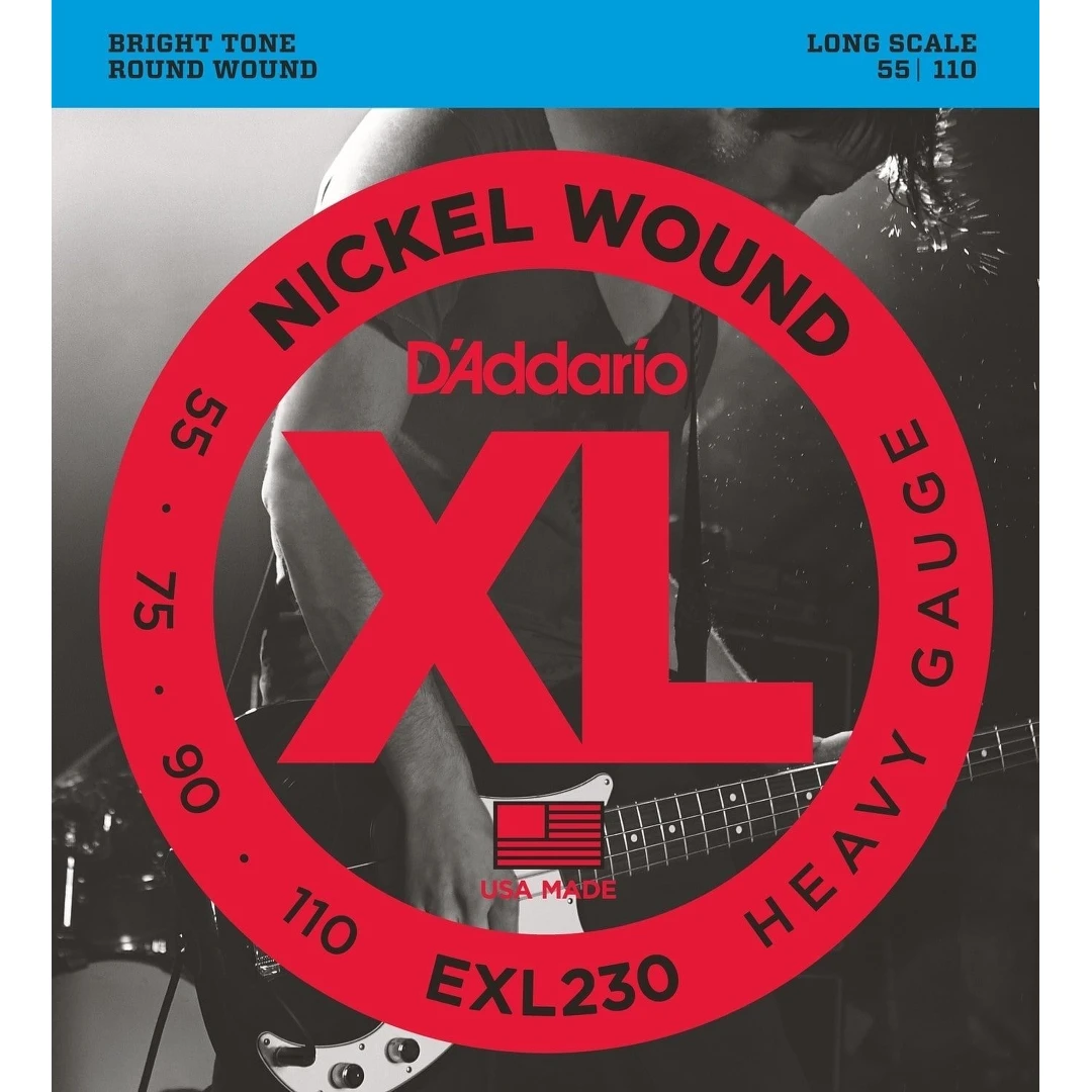 Струны для бас гитар D'Addario EXL230 55-110