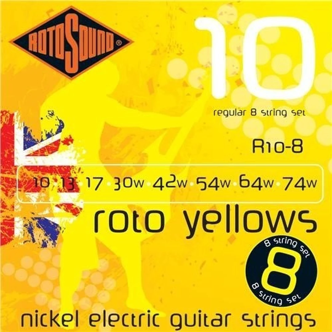 Струны для электрогитары Rotosound R10-8 8 String Nickel Set