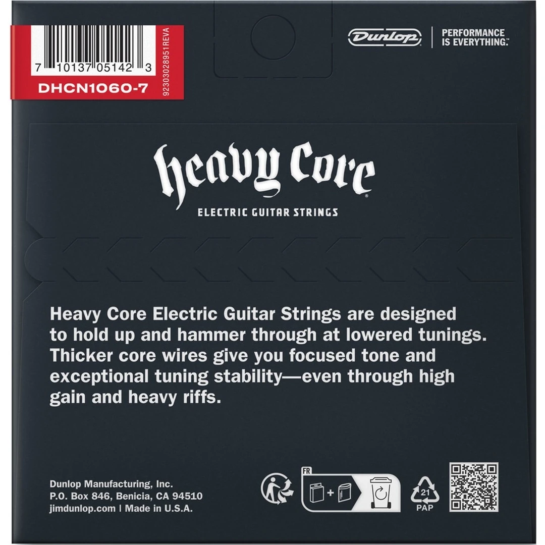Струны для электрогитары Dunlop DHCN1060-7 10-60