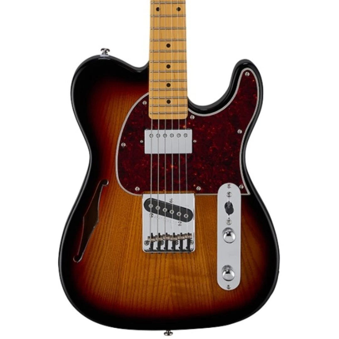 Полуакустическая гитара G&L Tribute ASAT Classic Bluesboy Semi-Hollow 3-Tone Sunburst MP