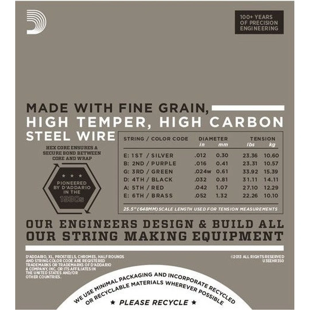 Струны для электрогитары D’Addario EHR350