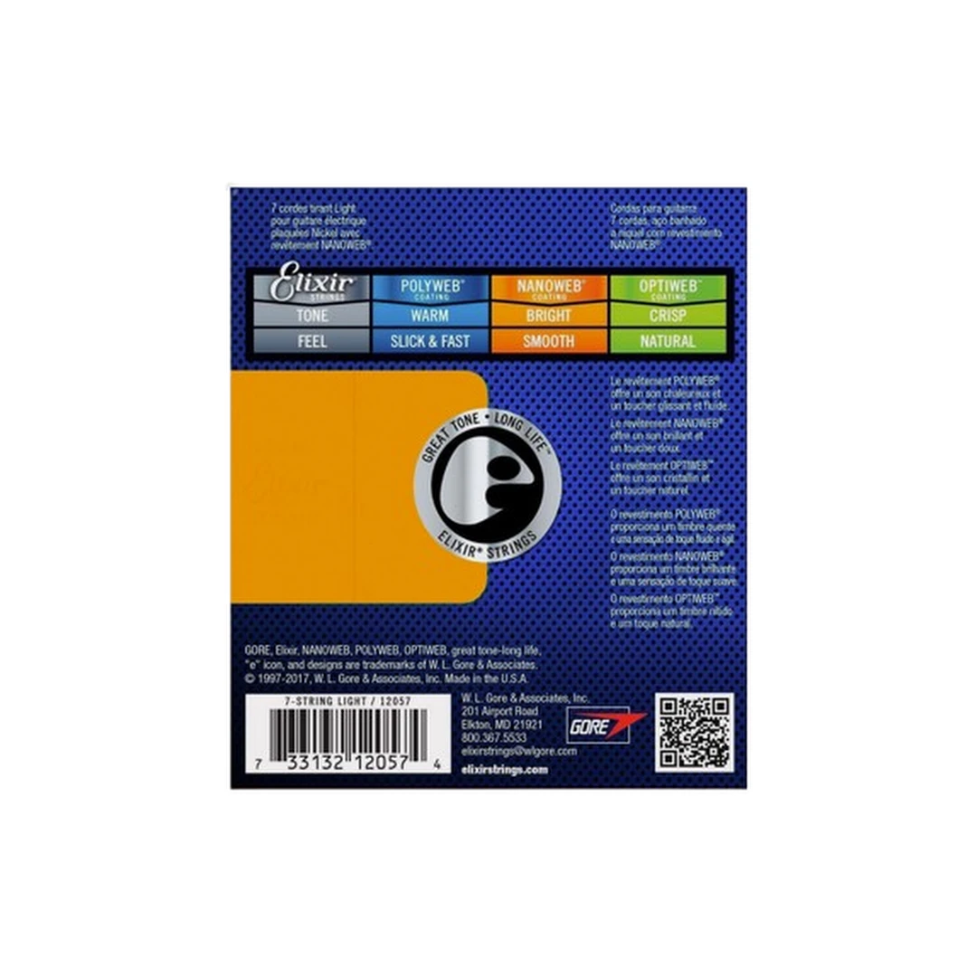 Струны для электрогитары Elixir 12057 10-56