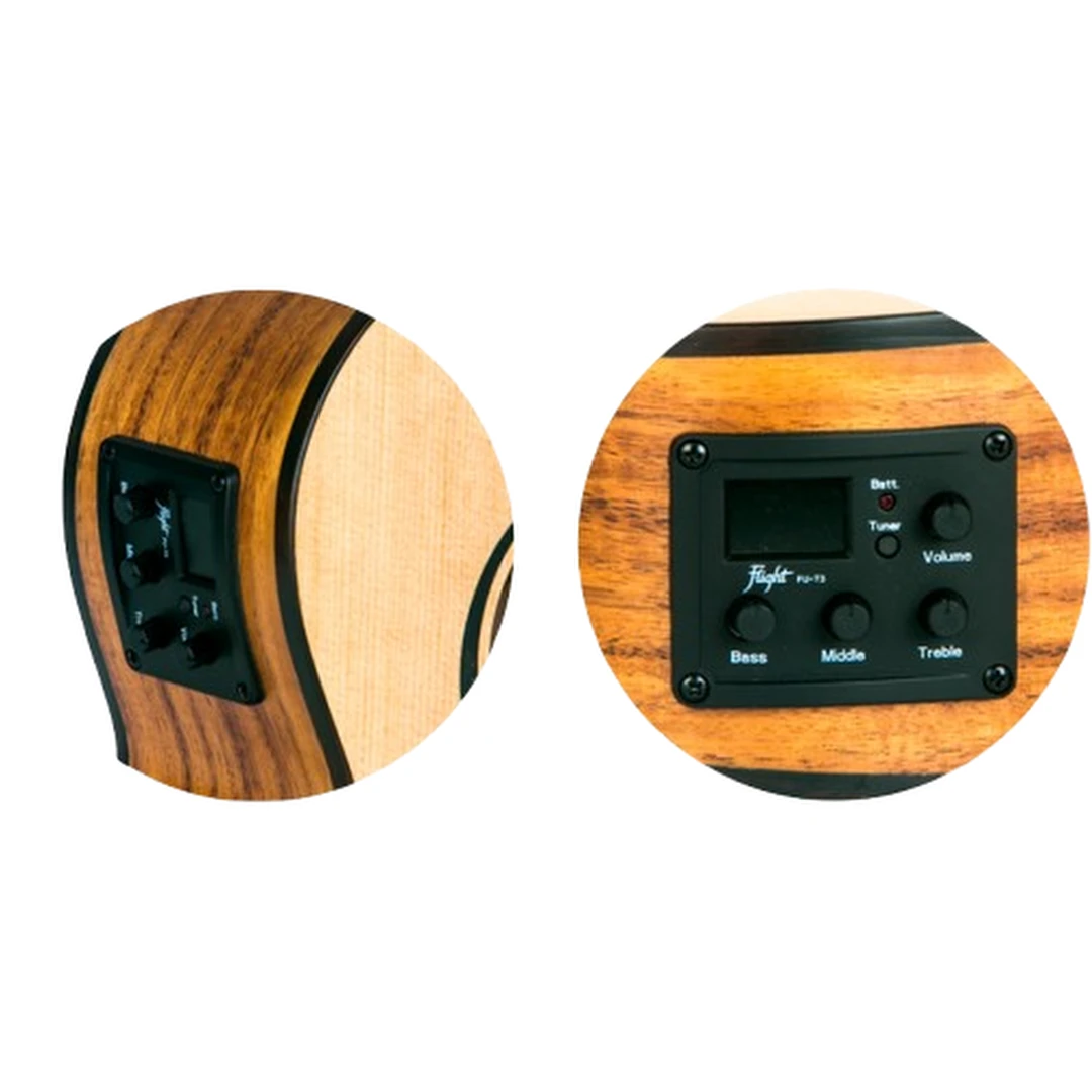 Укулеле Flight DUC 325 CEQ SP/ZEB