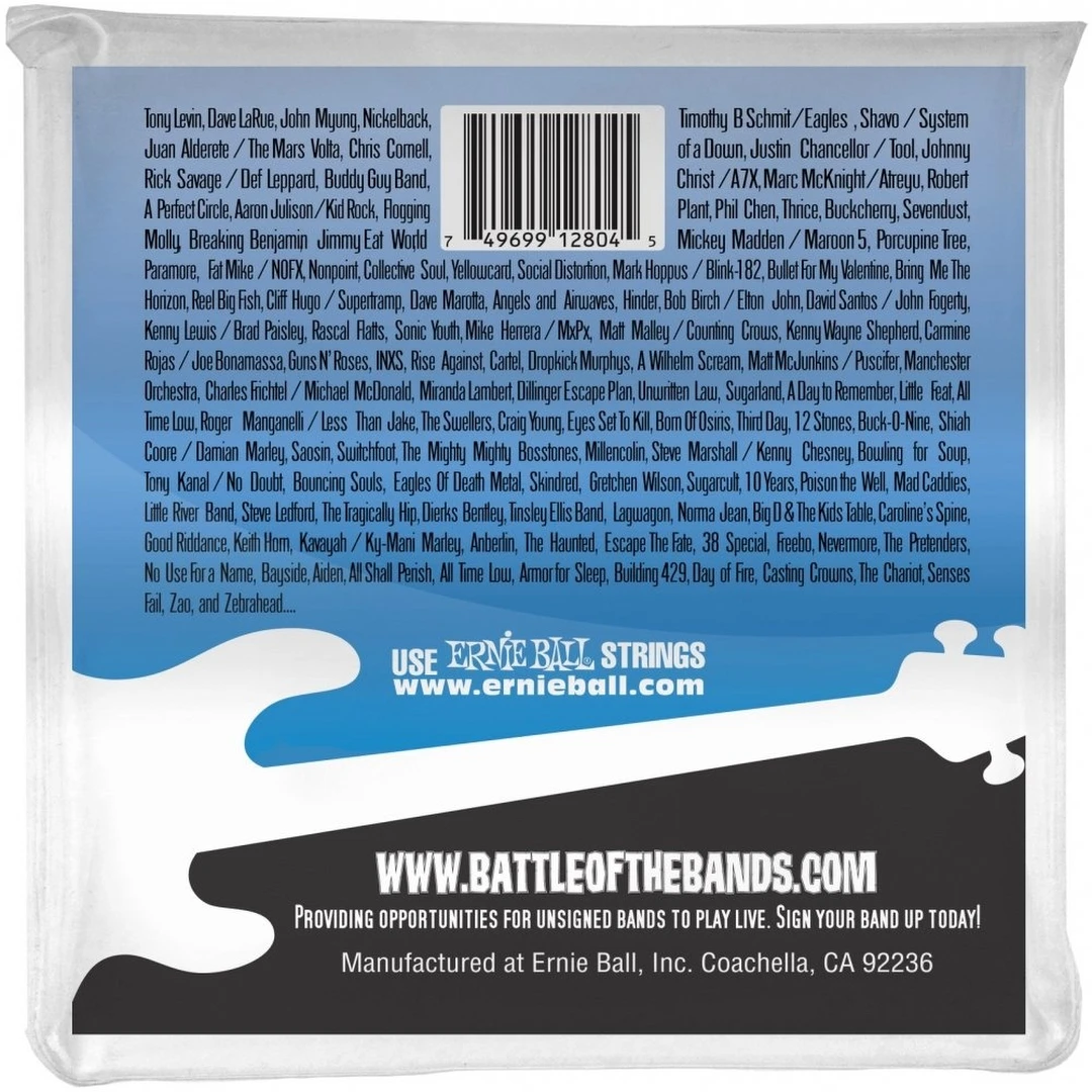 Струны для бас-гитары Ernie Ball 2810 Flat Wound Bass 5 45-130