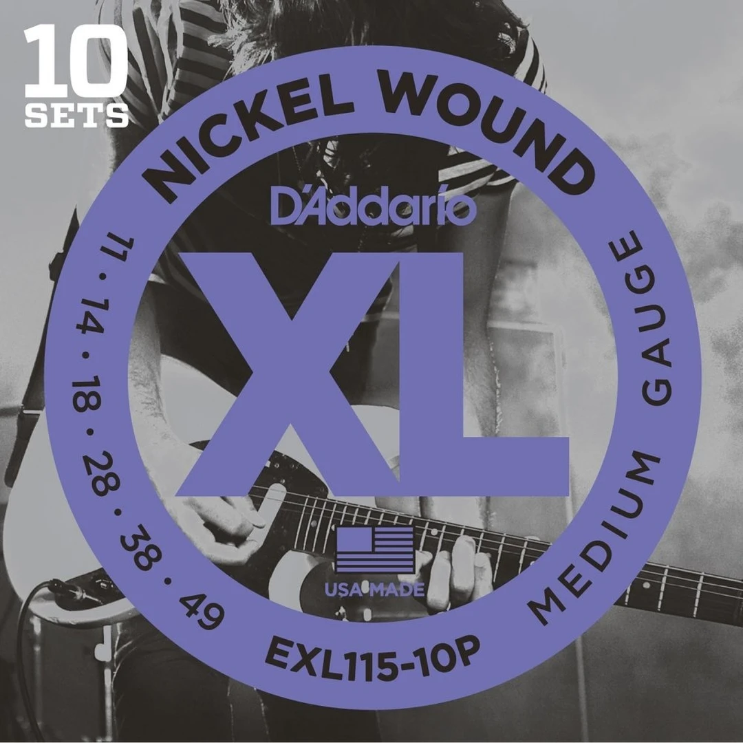 Струны для электрогитары D’Addario EXL115-10P 11-49