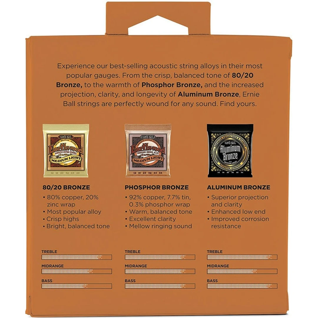 Струны для акустической гитары Ernie Ball 3313 12-54 (3 комплекта)