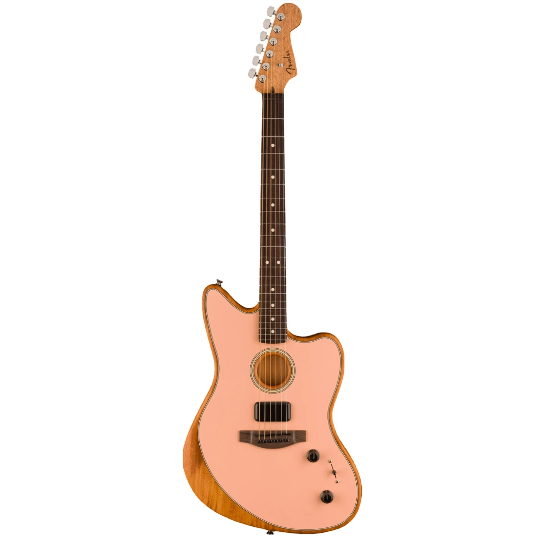 Электроакустическая гитара Fender Acoustasonic Player Jazzmaster Shell Pink
