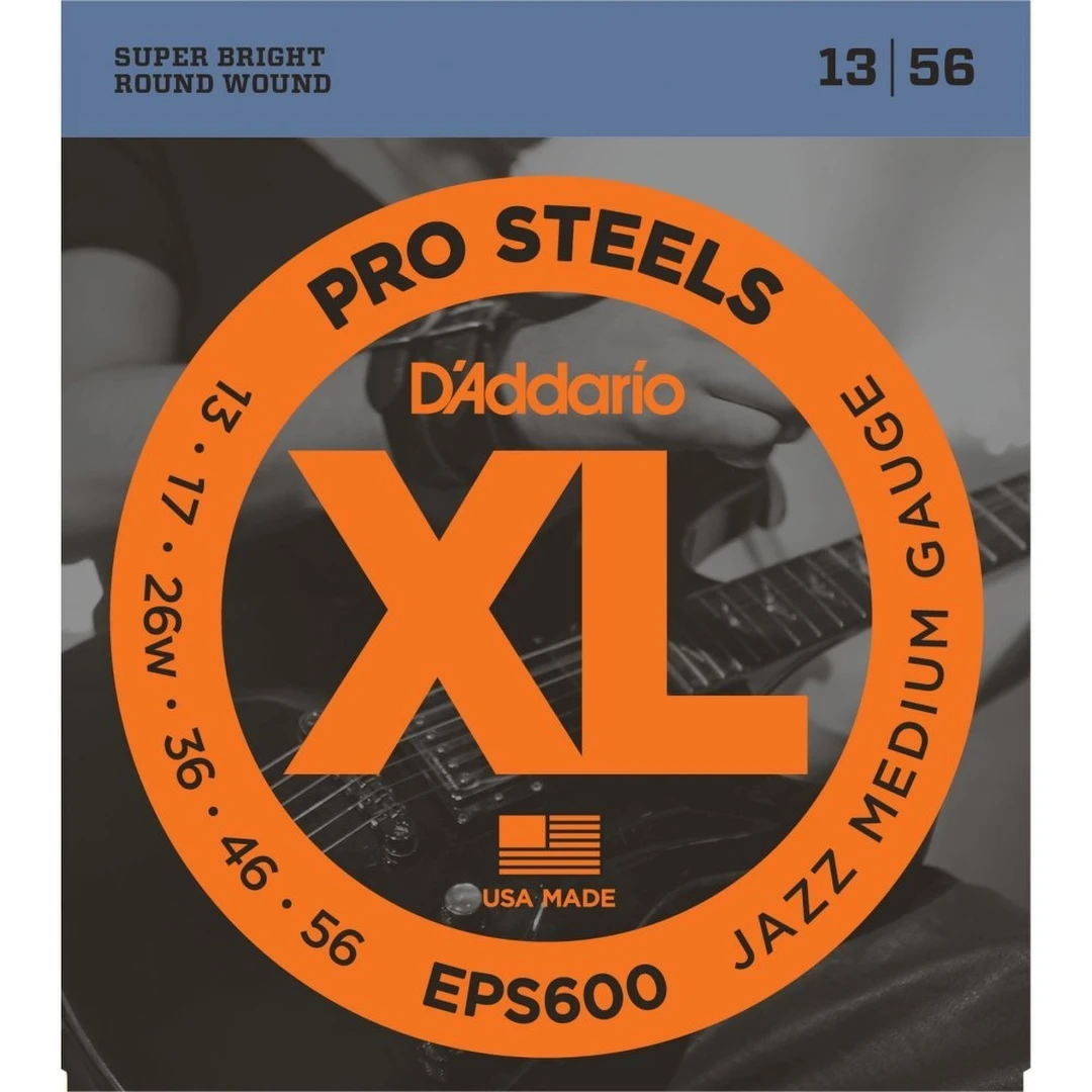 Струны для электрогитары D'Addario EPS600 ProSteels 13-56