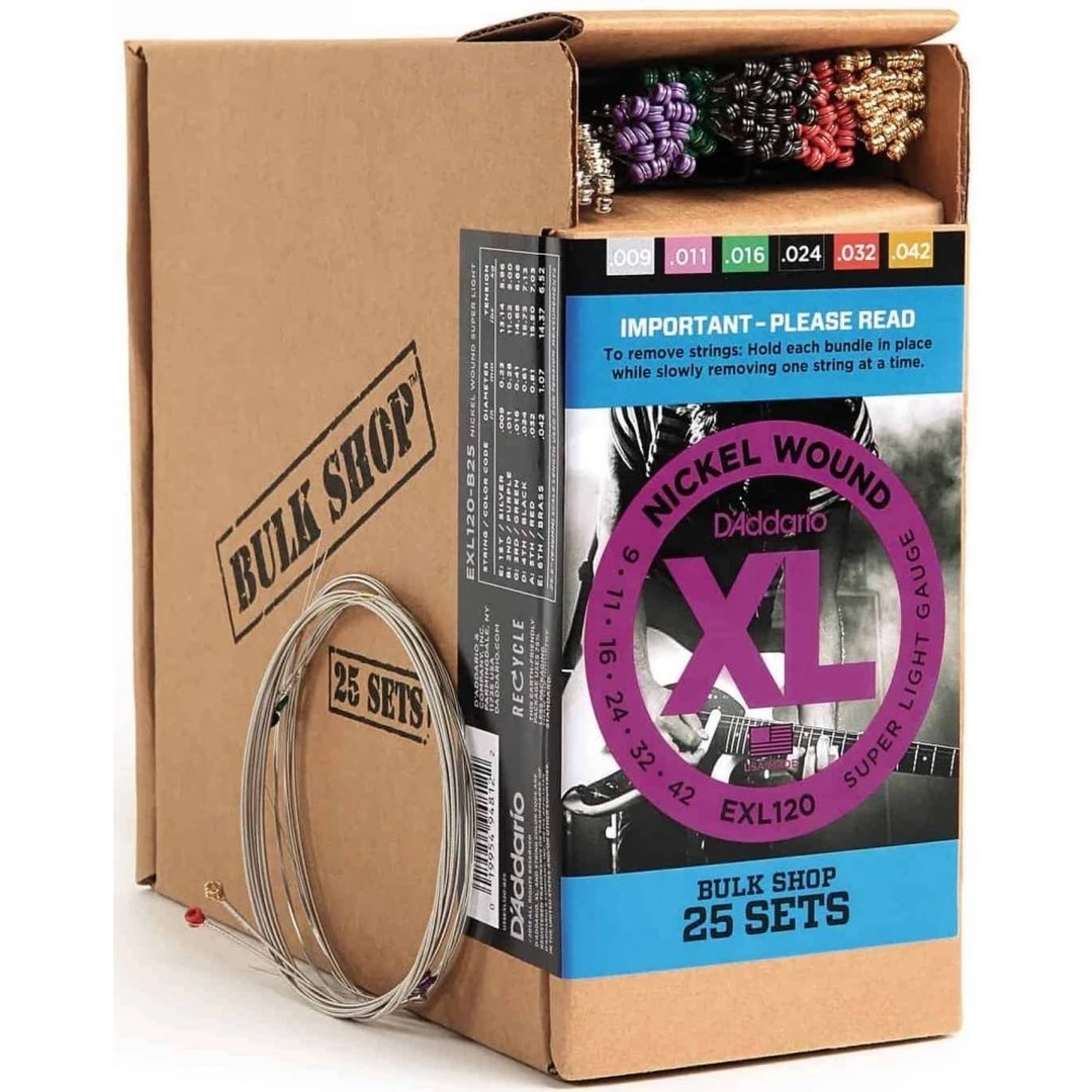Струны для электрогитары D’Addario EXL120-B25 9-42