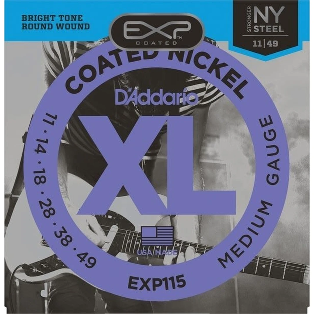 Струны для электрогитары D'Addario EXP115 11-49