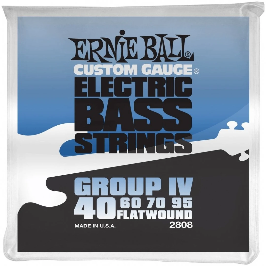 Струны для бас-гитары Ernie Ball 2808 Flat Wound Bass Group IV 40-95