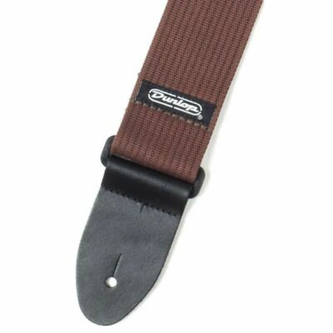 Ремень для гитары Dunlop D27-01BR Ribbed Cotton Chocolate