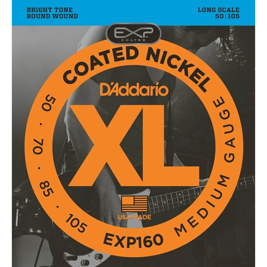 Струны для бас-гитары D'Addario EXP160 50-105